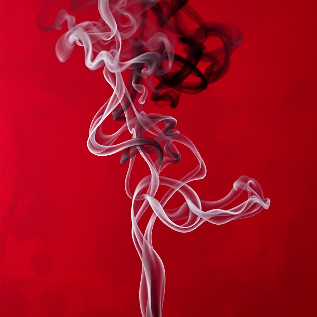 A striking background featuring a deep red canvas, richly textured with shades of dark crimson