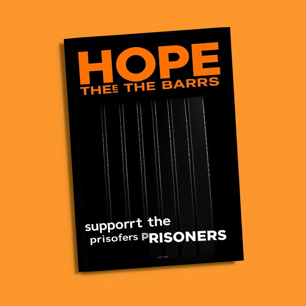 A magazine cover design for a publication titled 'HOPE BEHIND THE BARS'