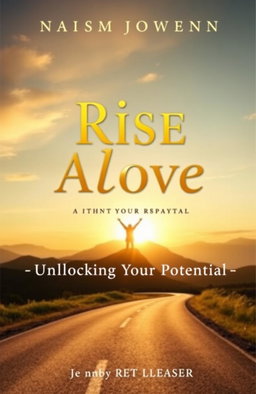 A visually inspiring book cover design for a motivational and inspirational book