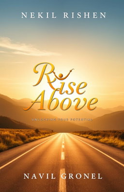 A visually inspiring book cover design for a motivational and inspirational book