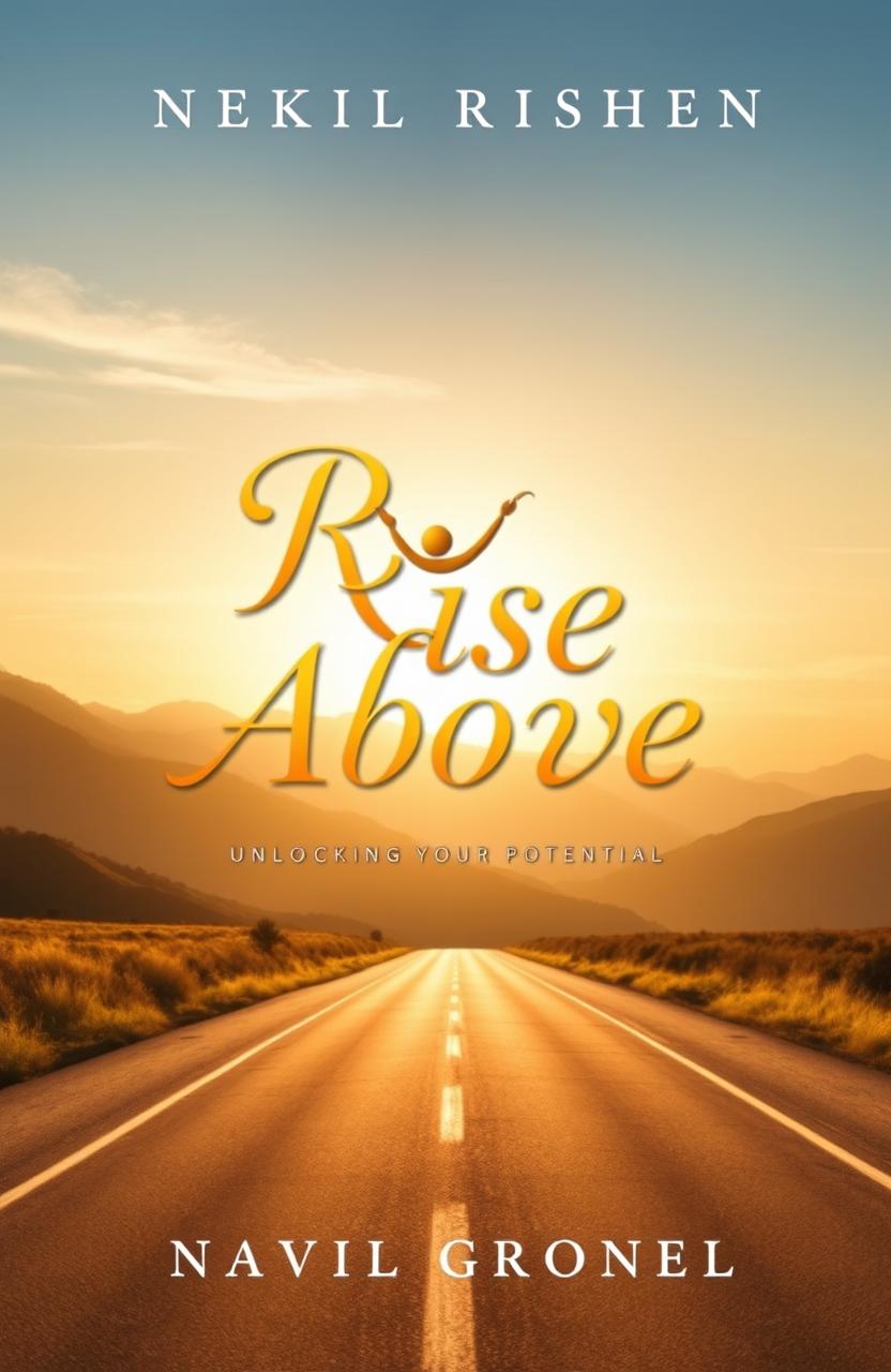 A visually inspiring book cover design for a motivational and inspirational book