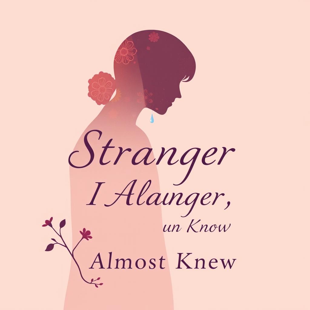 Create a poignant and evocative book cover for the title 'Stranger, I Almost Knew'