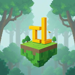 A 64x64 pixel art logo featuring the letters 'T' and 'L' in a vibrant yellow color, placed closely together