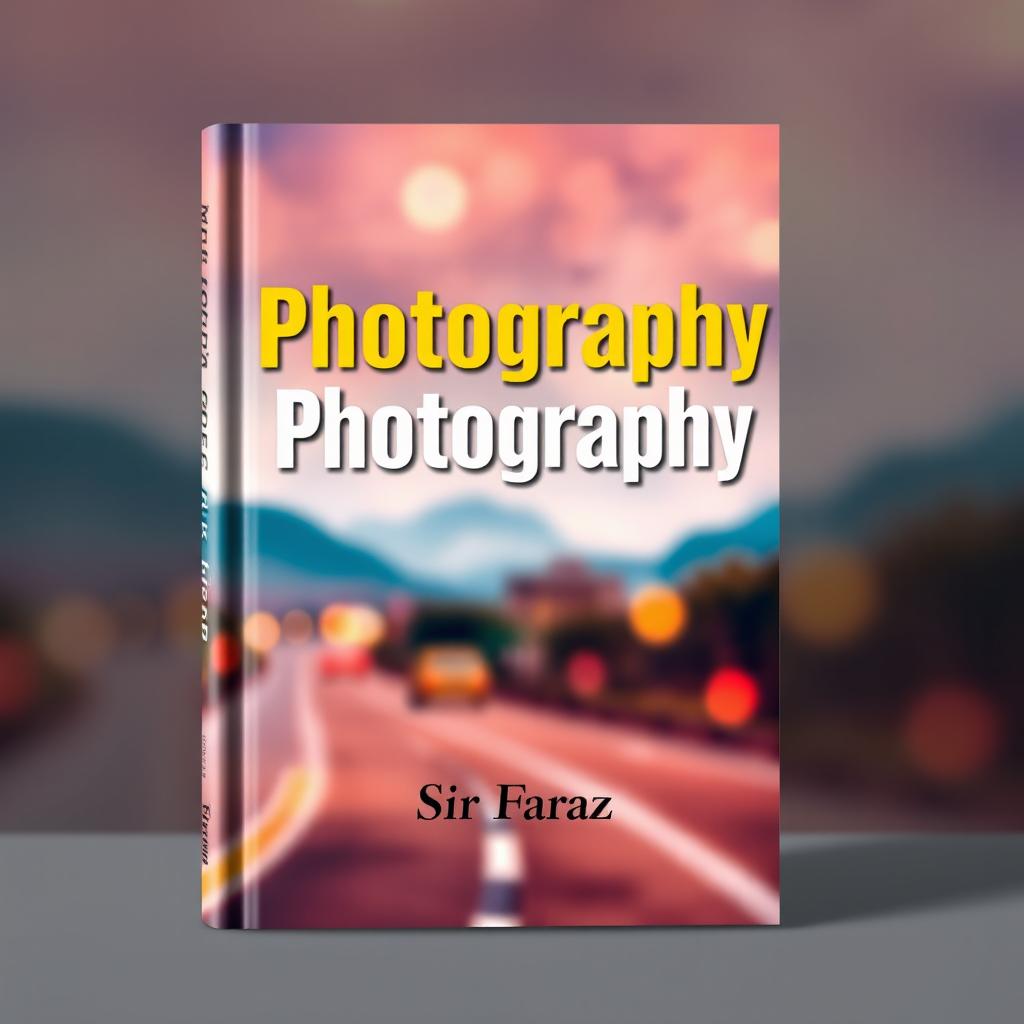 A captivating book cover design featuring the title "Photography" in bold, modern typography