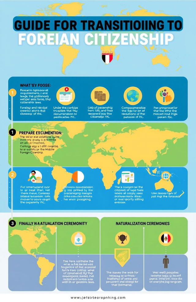 A detailed infographic titled 'Guide for Transitioning to Foreign Citizenship'