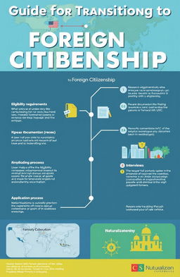 A detailed infographic titled 'Guide for Transitioning to Foreign Citizenship'