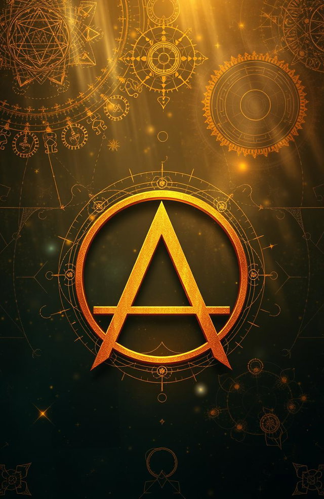 A visually striking image of a golden paradox symbol positioned at the bottom of the frame, with intricate thematic textures that suggest complexity and depth