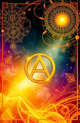 A visually striking image of a golden paradox symbol positioned at the bottom of the frame, with intricate thematic textures that suggest complexity and depth