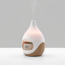 A stylish and innovative product design that combines an aromatherapy diffuser, a speaker, and ambient lighting
