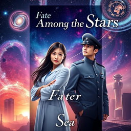 A romantic book cover featuring a female Korean doctor standing confidently in the foreground, her long hair cascading around her shoulders