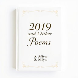 A beautifully decorated white poetry book cover featuring elegant typography