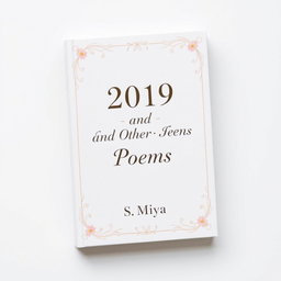 A beautifully decorated white poetry book cover featuring elegant typography