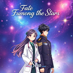 A romantic book cover featuring two animated characters in a Manhua style