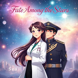 A romantic book cover featuring two animated characters in a Manhua style, creating an aesthetic and captivating visual