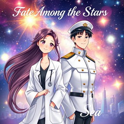 A romantic book cover featuring two animated characters in a Manhua style, creating an aesthetic and captivating visual