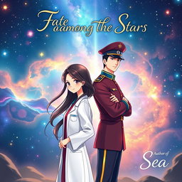 A romantic book cover featuring two animated characters in a Manhua style