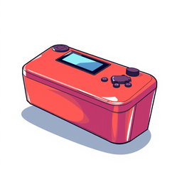 An illustrated product design inspired by the provided photo, featuring sleek lines, vibrant colors, and a clean, minimalistic background