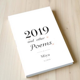 A beautifully designed full page book cover for a poetry collection