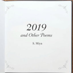 A beautifully designed full-page poetry book cover featuring a predominantly white background