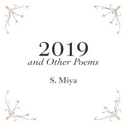 A beautifully designed full-page poetry book cover featuring a predominantly white background