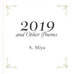 A beautifully designed full-page poetry book cover featuring a predominantly white background