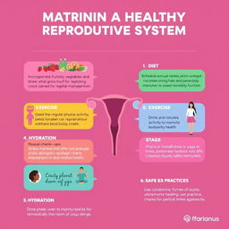 An informative infographic on maintaining a healthy reproductive system