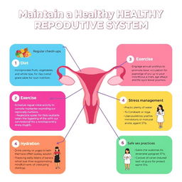 An informative infographic on maintaining a healthy reproductive system