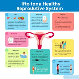 An informative infographic on maintaining a healthy reproductive system
