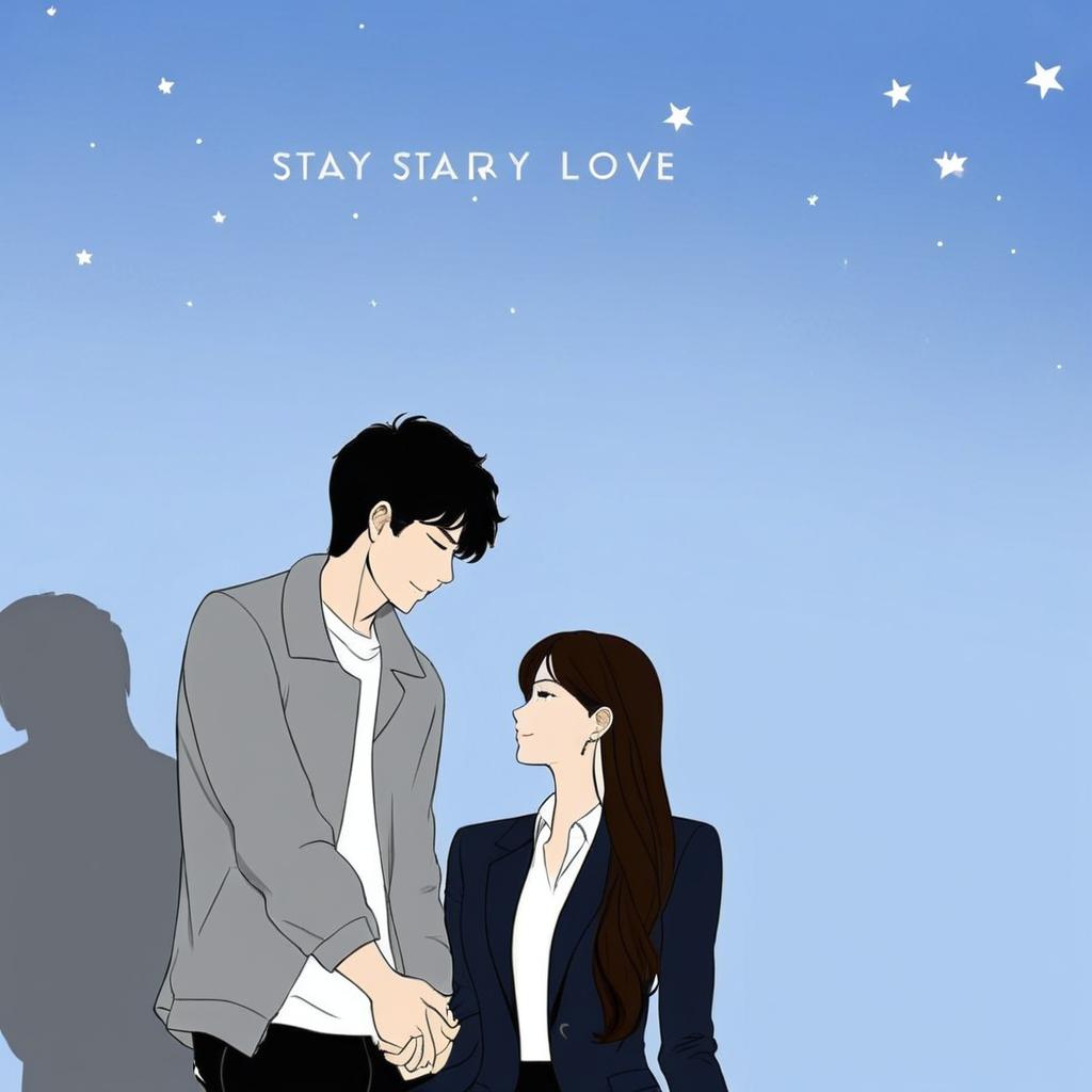 He is heir to a rich family and owner of a law firm and a lawyer. She is a typical spoilled rich girl and a intern at his firm. The book name is starry love.  A book cover similar to it. But he is in a black pant with white shirt and a black jacket.