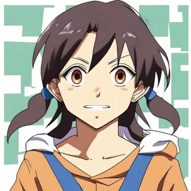 In the popular anime series, the main character is portrayed as an addle-head who often gets into comically confusing situations.