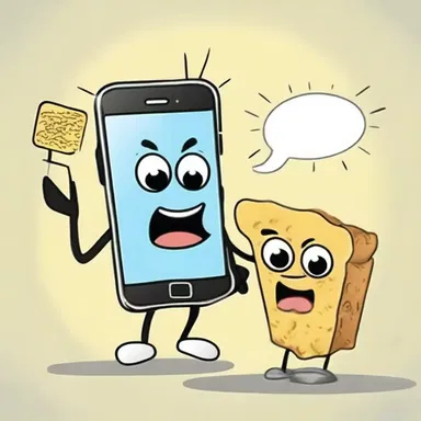 Why did the addle-head try to feed his smartphone? Because he had confused ideas about technology!