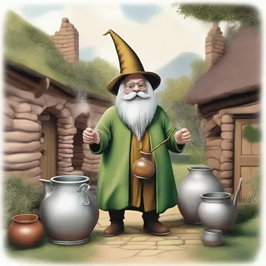 In the magical fantasy world, there was a village full of addle-heads who constantly mixed up spells and potions.