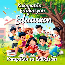 An inspirational image illustrating the theme 'Karapatan sa Edukasyon' (Right to Education)