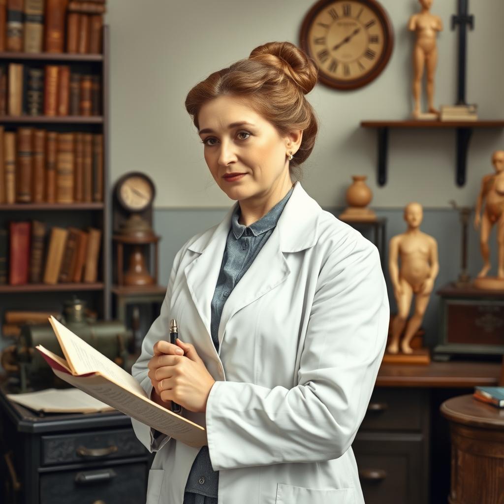A detailed portrait of Dr