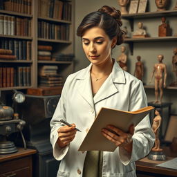 A detailed portrait of Dr