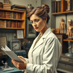 A detailed portrait of Dr