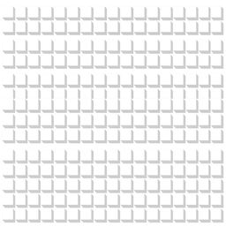 An illustration of a simple 25x25 grid composed of plain, solid squares