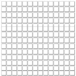 An illustration of a simple 25x25 grid composed of plain, solid squares