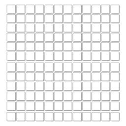 An illustration of a simple 25x25 grid composed of plain, solid squares