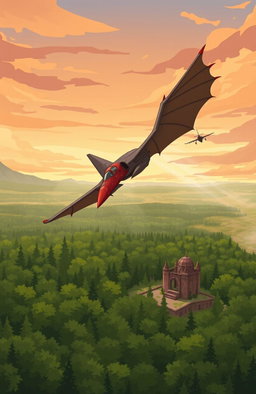 A modern nation transported to a medieval fantasy world, depicted in a simplistic anime or 2D art style
