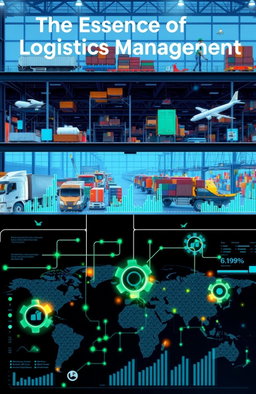 An intricate visualization representing "The Essence of Logistics Management