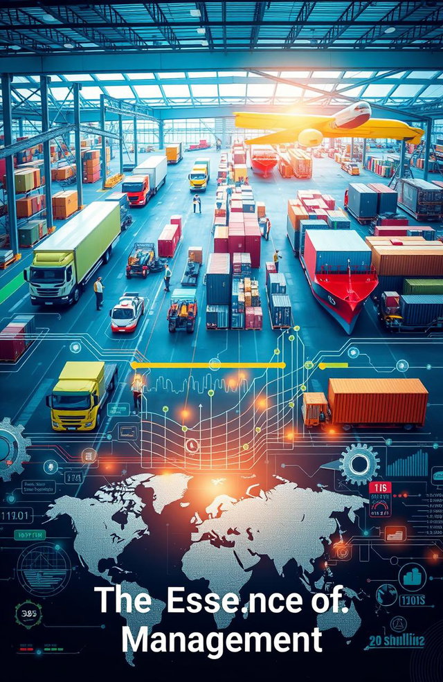 An intricate visualization representing "The Essence of Logistics Management