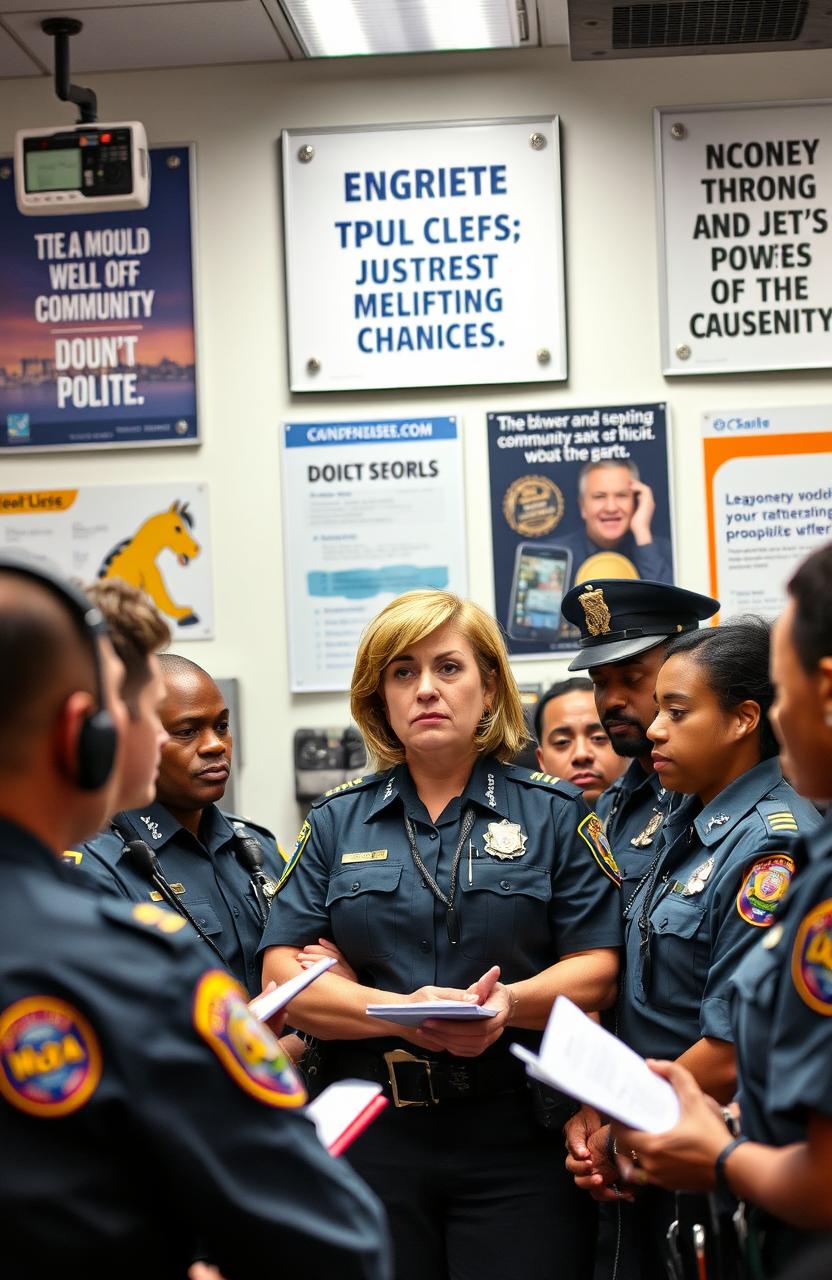 A dynamic and inspiring depiction of police leadership in action