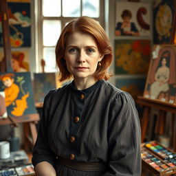 A beautiful and inspiring portrait of Paula Modersohn-Becker, a renowned German painter from the early 20th century