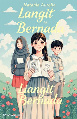 A novel cover for 'Langit Tak Bernada' by Natania Aurelia