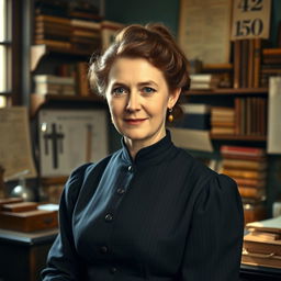 A formal and respectful portrait of Dr