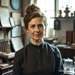 A formal and respectful portrait of Dr