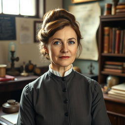 A formal and respectful portrait of Dr