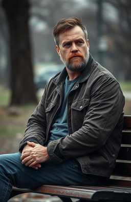 A contemplative scene capturing the essence of silent struggles faced by a man with self-doubt and insecurities