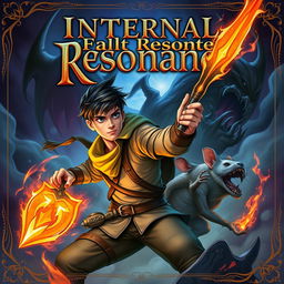 A captivating book cover titled 'Internal Resonance' featuring fantasy style lettering